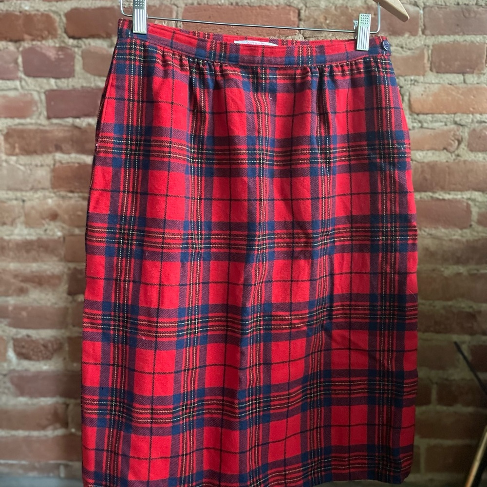 Vintage Leslie Tartan Pendleton Wool skirt